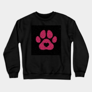 Paw bear hearts pink cute mom Crewneck Sweatshirt